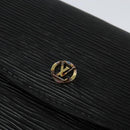 LOUIS VUITTON Epi Montaigne 23 Clutch Bag Black M52662 LV Auth 122785-8