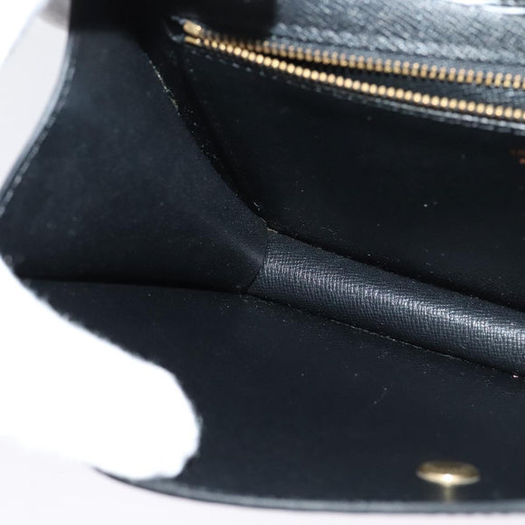 LOUIS VUITTON Epi Montaigne 23 Clutch Bag Black M52662 LV Auth 122785