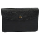 LOUIS VUITTON Epi Montaigne 23 Clutch Bag Black M52662 LV Auth 122785-13