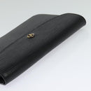 LOUIS VUITTON Epi Montaigne 23 Clutch Bag Black M52662 LV Auth 122785-5