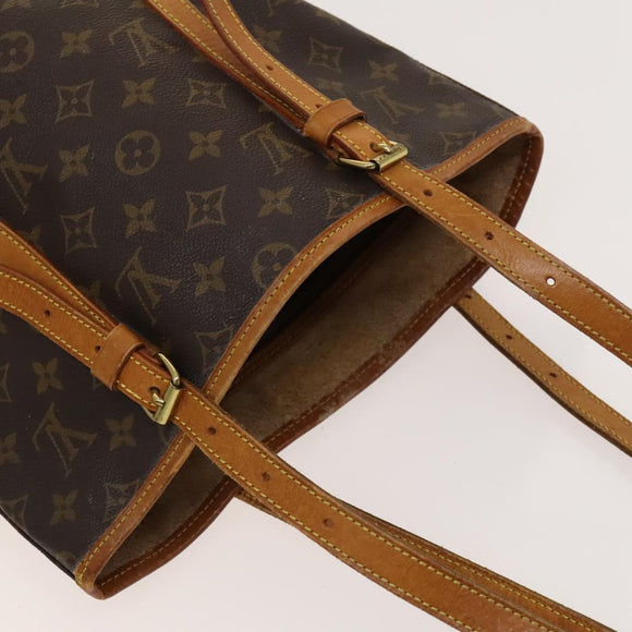 LOUIS VUITTON Monogram Bucket GM Shoulder Bag M42236 LV Auth 122806