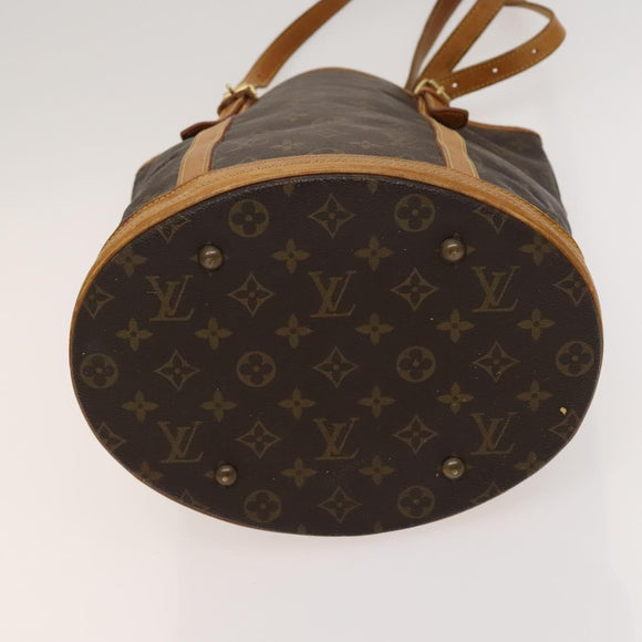 LOUIS VUITTON Monogram Bucket GM Shoulder Bag M42236 LV Auth 122806