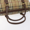 Burberrys Nova Check Hand Bag PVC Beige Auth 122817-7