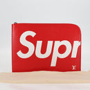 LOUIS VUITTON Epi Supreme Pochette Jules GM Bag Red White M67722 Auth 122842SM-12