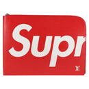 LOUIS VUITTON Epi Supreme Pochette Jules GM Bag Red White M67722 Auth 122842SM-13