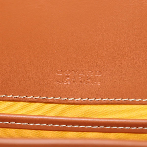 GOYARD Herringbone Belvedere PM Shoulder Bag PVC Black Silver Auth 122843M