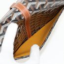 GOYARD Herringbone Belvedere PM Shoulder Bag PVC Black Silver Auth 122843M-24