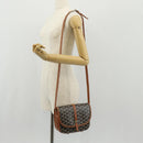 GOYARD Herringbone Belvedere PM Shoulder Bag PVC Black Silver Auth 122843M-25