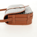 GOYARD Herringbone Belvedere PM Shoulder Bag PVC Black Silver Auth 122843M-3