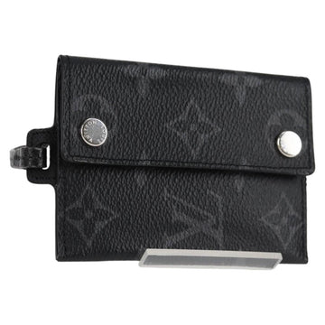 LOUIS VUITTON Monogram Eclipse Porte Cartes On Strap M83155 LV Auth 122851