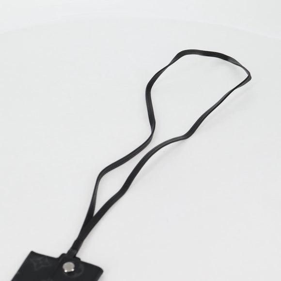 LOUIS VUITTON Monogram Eclipse Porte Cartes On Strap M83155 LV Auth 122851