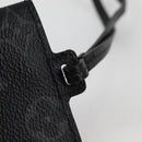 LOUIS VUITTON Monogram Eclipse Porte Cartes On Strap M83155 LV Auth 122851-19