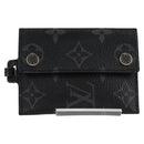 LOUIS VUITTON Monogram Eclipse Porte Cartes On Strap M83155 LV Auth 122851-13
