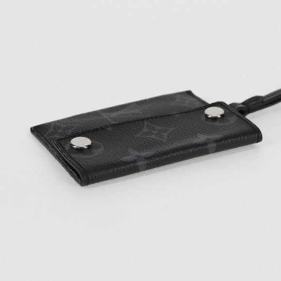 LOUIS VUITTON Monogram Eclipse Porte Cartes On Strap M83155 LV Auth 122851