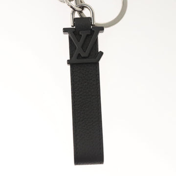 LOUIS VUITTON Dragon Nua Erogram Key Ring Leather Black M01194 LV Auth 122857 - 0