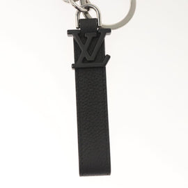 LOUIS VUITTON Dragon Nua Erogram Key Ring Leather Black M01194 LV Auth 122857 - 0