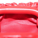 BOTTEGA VENETA INTRECCIATO Accessory Pouch Leather Red Auth 122864-10