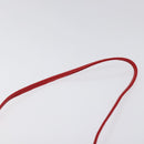 BOTTEGA VENETA INTRECCIATO Accessory Pouch Leather Red Auth 122864-8