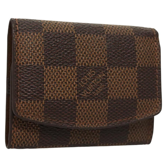 LOUIS VUITTON Damier Ebene Cuff Case M64681 LV Auth 122866