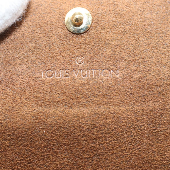 LOUIS VUITTON Damier Ebene Cuff Case M64681 LV Auth 122866