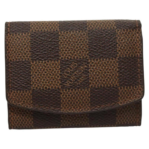 LOUIS VUITTON Damier Ebene Cuff Case M64681 LV Auth 122866