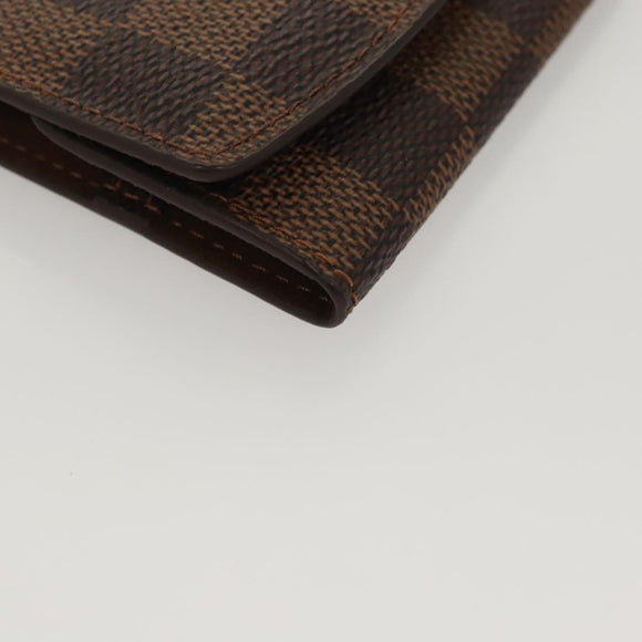 LOUIS VUITTON Damier Ebene Cuff Case M64681 LV Auth 122866