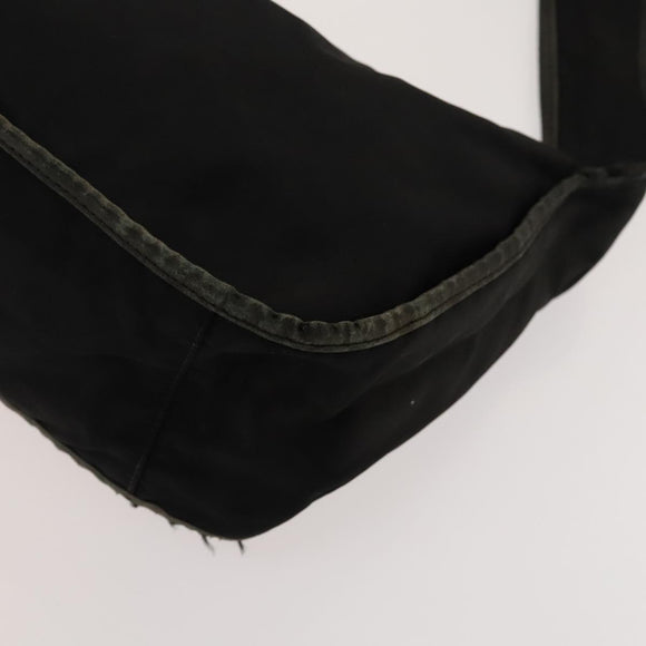 PRADA Shoulder Bag Nylon 2Set Black Green Auth 122870
