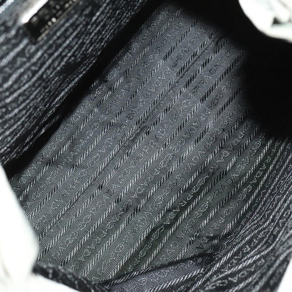 PRADA Shoulder Bag Nylon 2Set Black Green Auth 122870