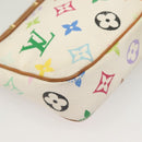 LOUIS VUITTON Multicolor Pochette Accessoires Pouch White M92649 LV Auth 122878-15