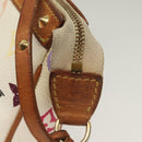 LOUIS VUITTON Multicolor Pochette Accessoires Pouch White M92649 LV Auth 122878-17