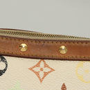 LOUIS VUITTON Multicolor Pochette Accessoires Pouch White M92649 LV Auth 122878-4