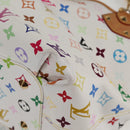 LOUIS VUITTON Monogram Multicolor Annie MM Tote Bag White M40307 LV Auth 122879V-15