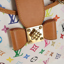 LOUIS VUITTON Monogram Multicolor Annie MM Tote Bag White M40307 LV Auth 122879V-18