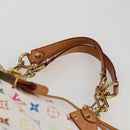 LOUIS VUITTON Monogram Multicolor Annie MM Tote Bag White M40307 LV Auth 122879V-14