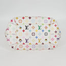 LOUIS VUITTON Monogram Multicolor Annie MM Tote Bag White M40307 LV Auth 122879V-5