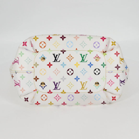 LOUIS VUITTON Monogram Multicolor Annie MM Tote Bag White M40307 LV Auth 122879V