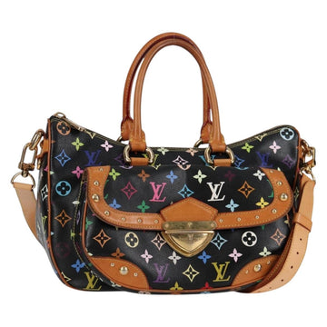 LOUIS VUITTON Monogram Multicolor Rita Tote Bag Black M40126 LV Auth 122880