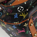 LOUIS VUITTON Monogram Multicolor Rita Tote Bag Black M40126 LV Auth 122880-9