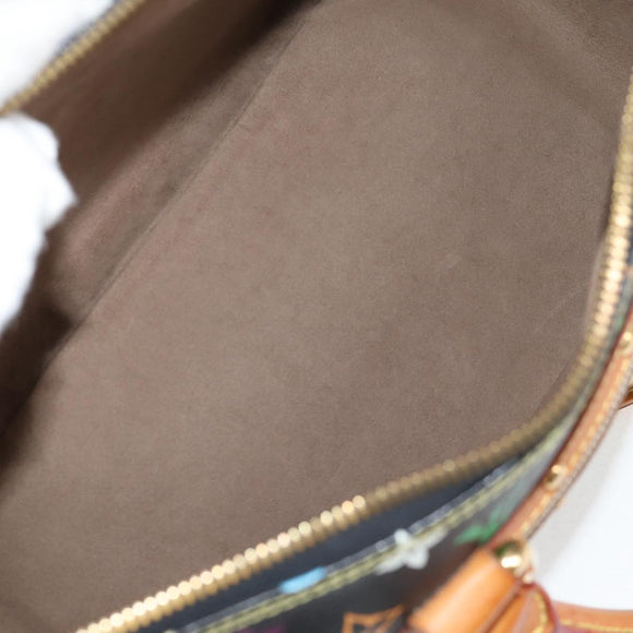 LOUIS VUITTON Monogram Multicolor Rita Tote Bag Black M40126 LV Auth 122880