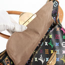 LOUIS VUITTON Monogram Multicolor Rita Tote Bag Black M40126 LV Auth 122880-23