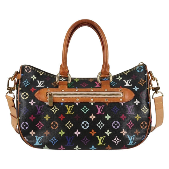 LOUIS VUITTON Monogram Multicolor Rita Tote Bag Black M40126 LV Auth 122880