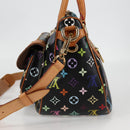 LOUIS VUITTON Monogram Multicolor Rita Tote Bag Black M40126 LV Auth 122880-3
