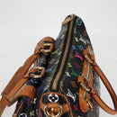 LOUIS VUITTON Monogram Multicolor Rita Tote Bag Black M40126 LV Auth 122880-6