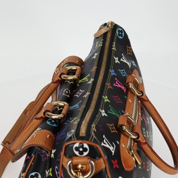 LOUIS VUITTON Monogram Multicolor Rita Tote Bag Black M40126 LV Auth 122880