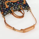 LOUIS VUITTON Monogram Multicolor Rita Tote Bag Black M40126 LV Auth 122880-8