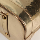 LOUIS VUITTON Monogram Miroir Alma MM Hand Bag Gold Dore M93624 LV Auth 122881-15