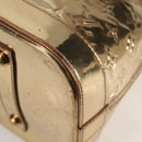 LOUIS VUITTON Monogram Miroir Alma MM Hand Bag Gold Dore M93624 LV Auth 122881-17
