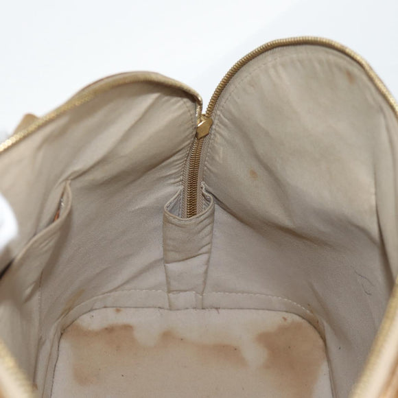 LOUIS VUITTON Monogram Miroir Alma MM Hand Bag Gold Dore M93624 LV Auth 122881