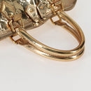 LOUIS VUITTON Monogram Miroir Alma MM Hand Bag Gold Dore M93624 LV Auth 122881-9