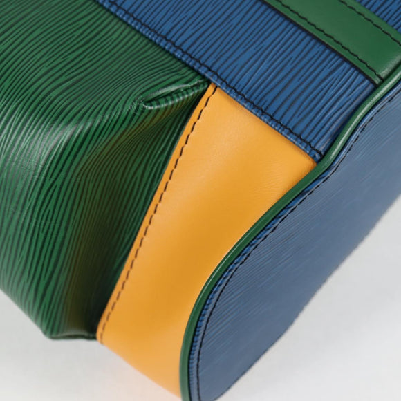 LOUIS VUITTON Epi Christopher PM Backpack Tricolor Blue Red M55565 Auth 122883M